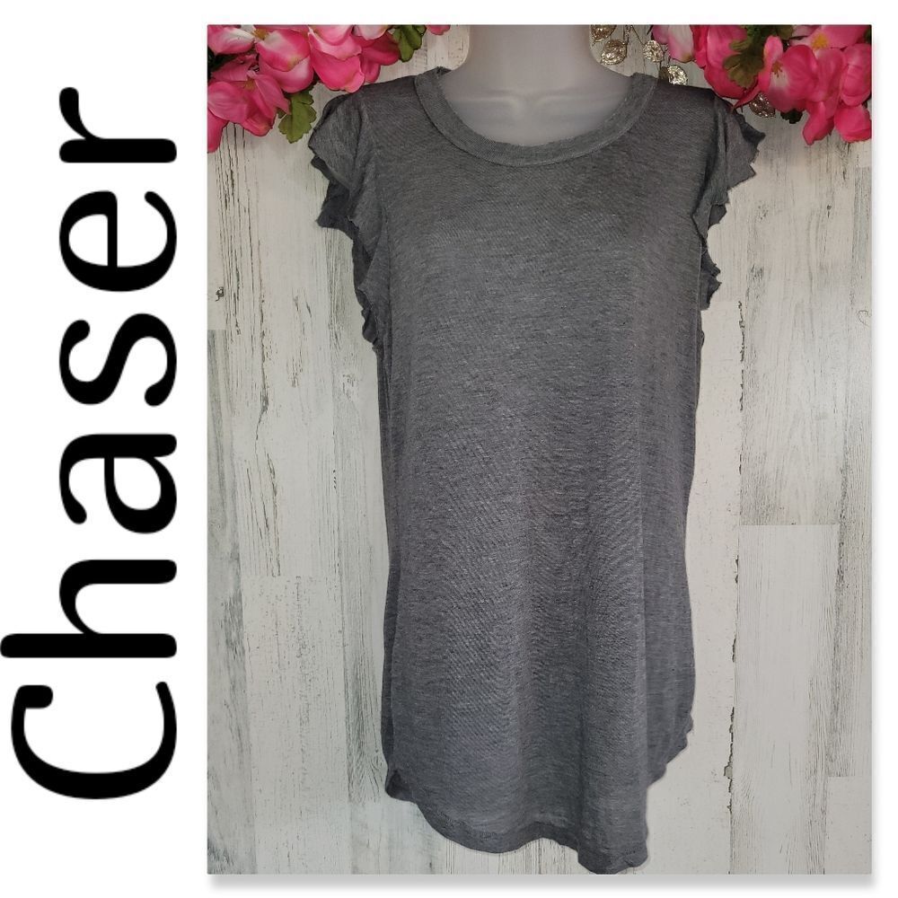 NWT Chaser Capped Sleeve Shirt